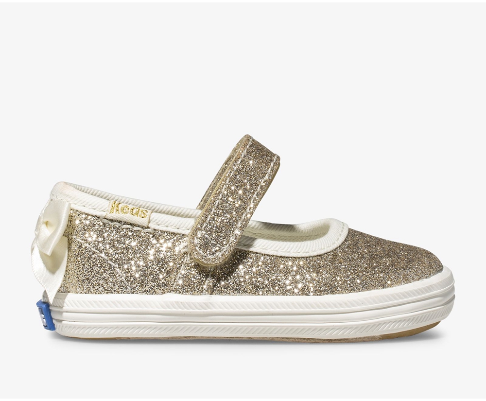 Slip Ons Keds Niña Dorados - Kate Spade New York Sloane Mj Glitter Crib - 3812-DRWEV